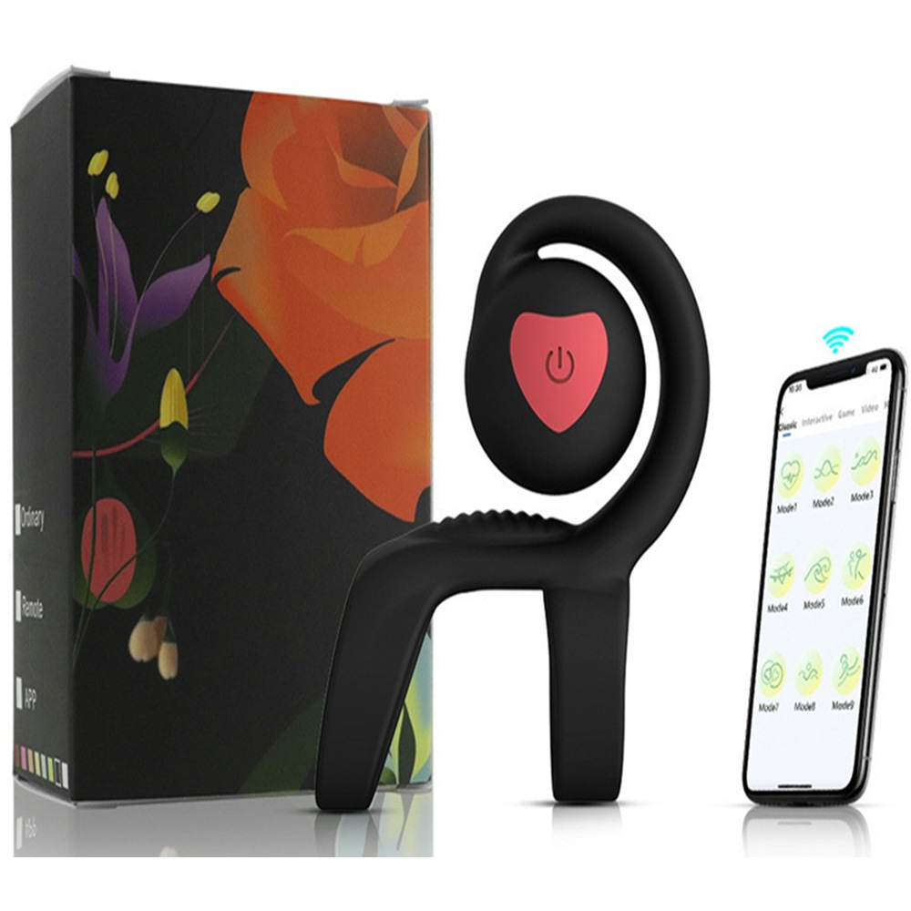 App Control Cock Ring With Snail Clit Stimulator-WeLovePlugs