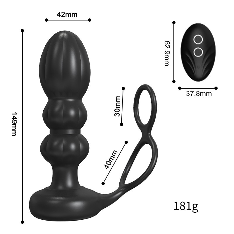 Prostate Massager with1 Trusting and 5 Vibrating Modes -WeLovePlugs