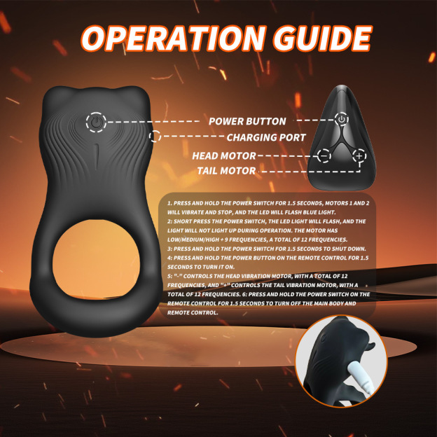 Dual Intense Touch – Couples Vibrating Cock Ring
