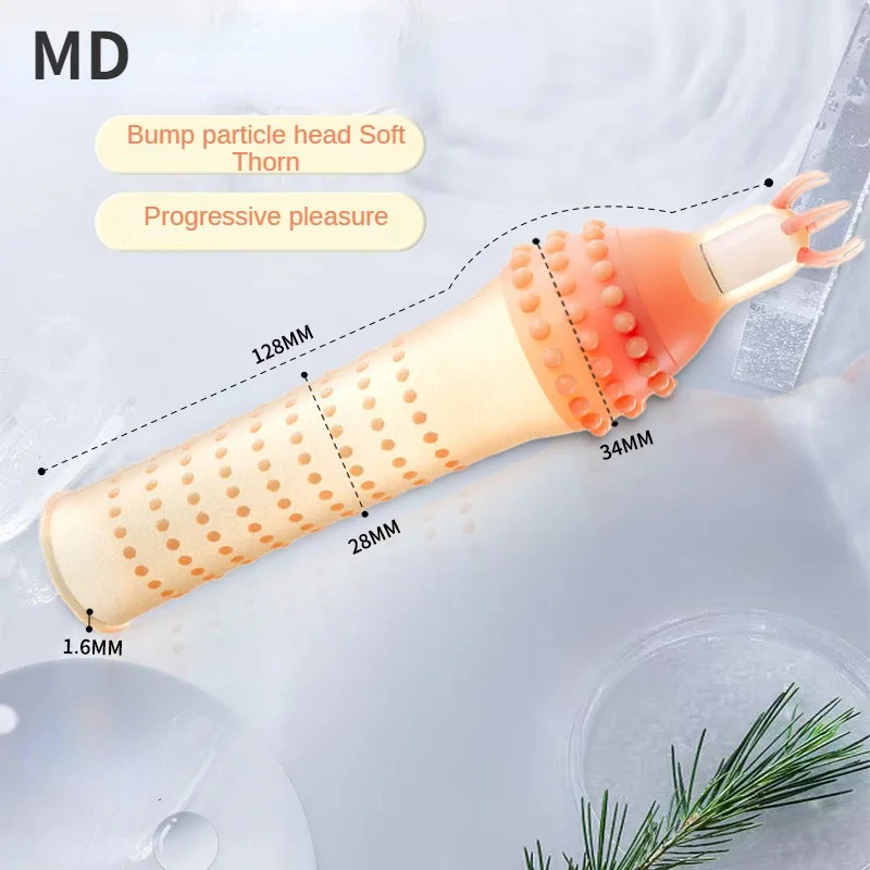 Vibrating Condoms Penis Sleeve Delay Ejaculation Thorn Dot G Spot Cover -WeLovePlugs