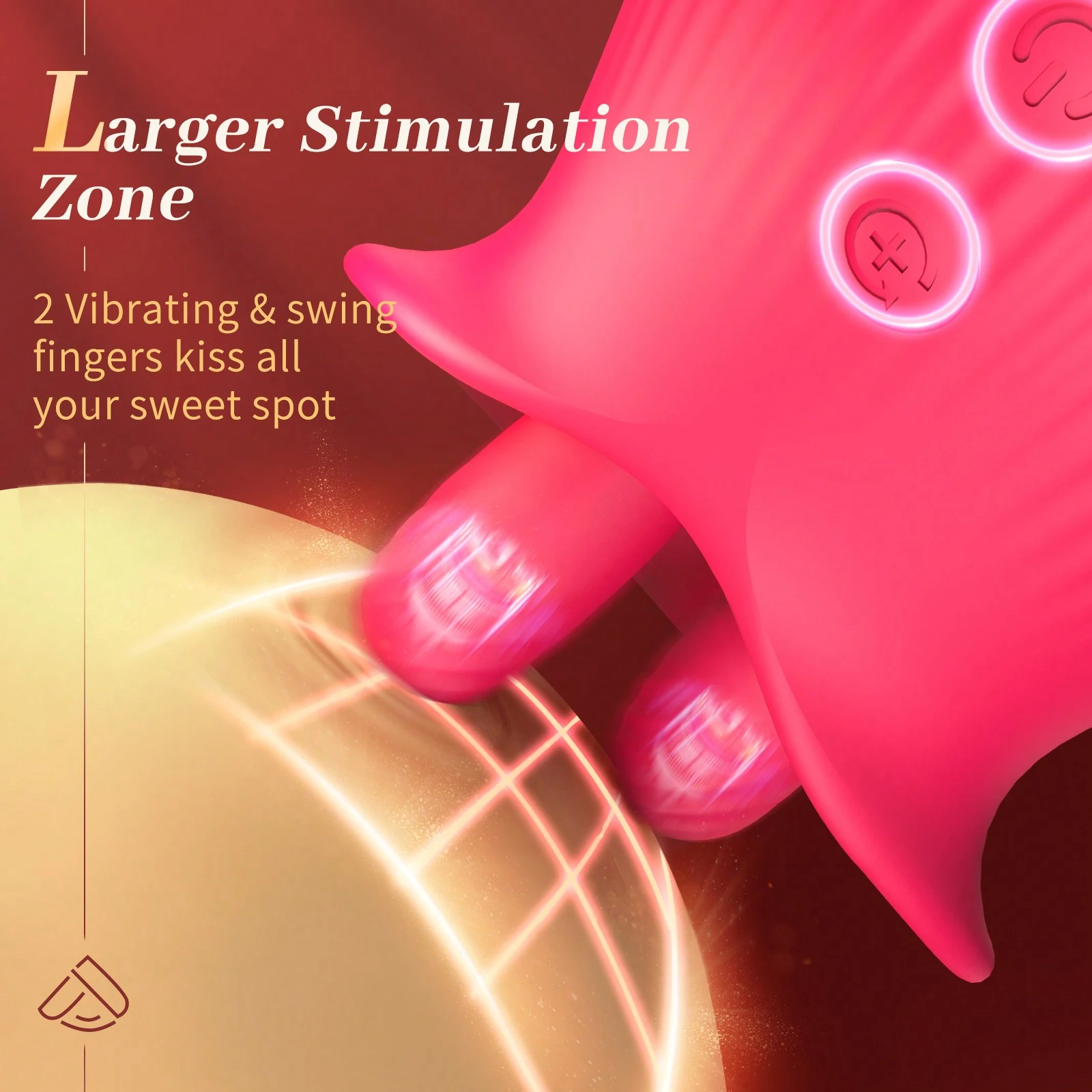 3in1 Rose Sex Toy With 2 Suction Cups