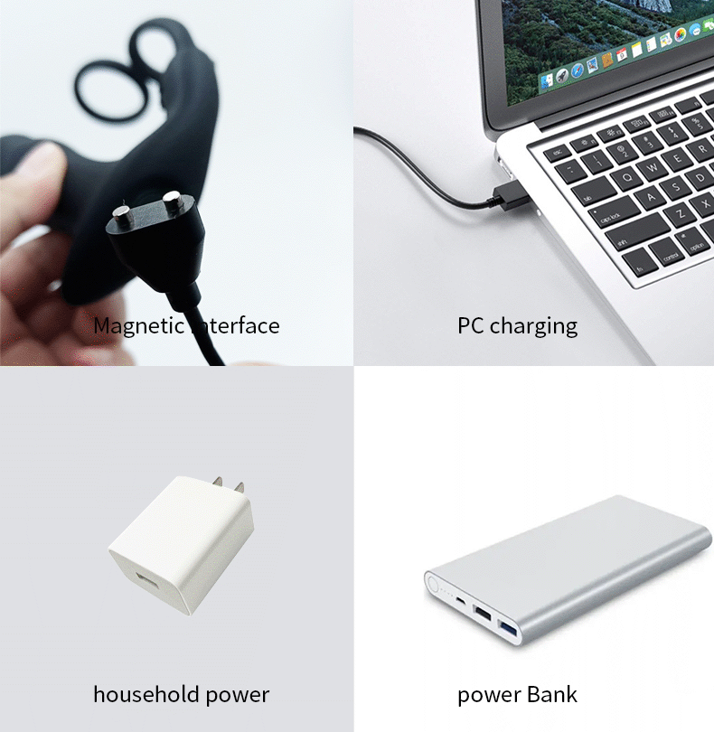 Remote Vibration Prostate Butt Plug With Double Cock Ring -WeLovePlugs