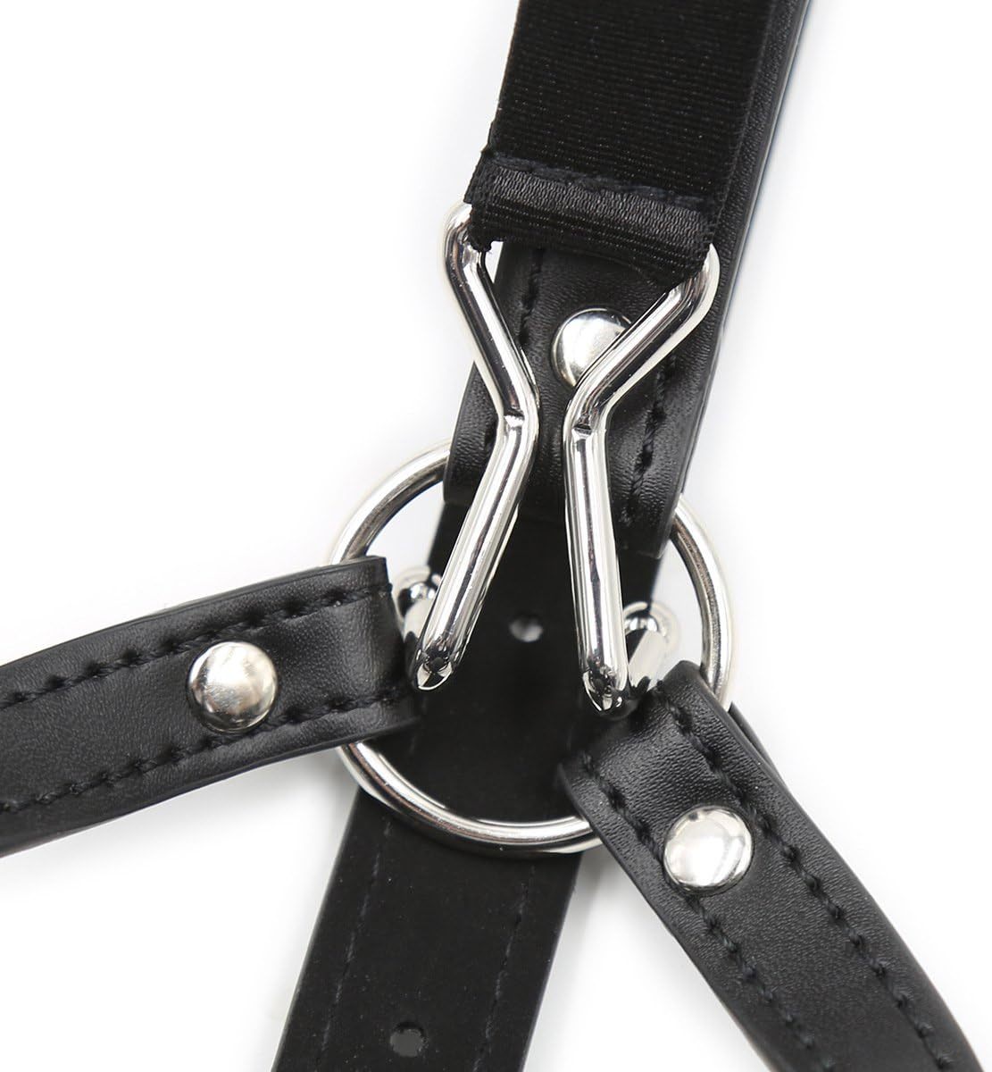 Adjustable Breathable Mouth Ball Gag with Nose Hook BDSM Control