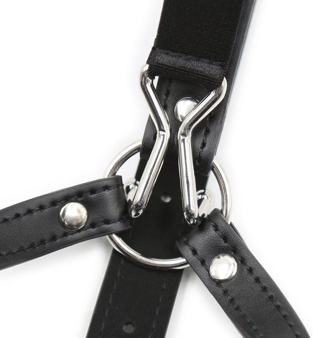 Adjustable Breathable Mouth Ball Gag with Nose Hook  BDSM Control