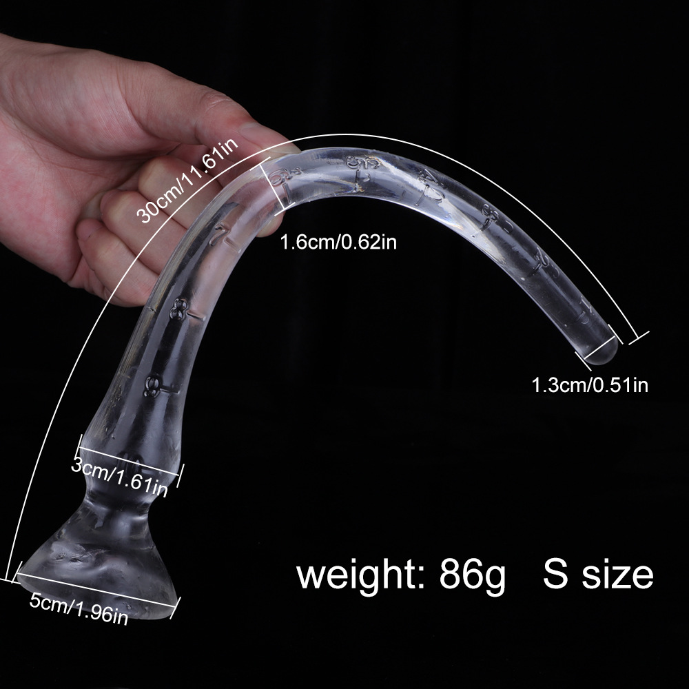 TPE Transparent Huge Butt Anal Plug -WeLovePlugs