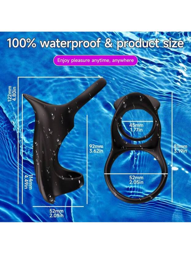 Powerful 10 Vibrations Penis Ring Vibrator APP Control -WeLovePlugs