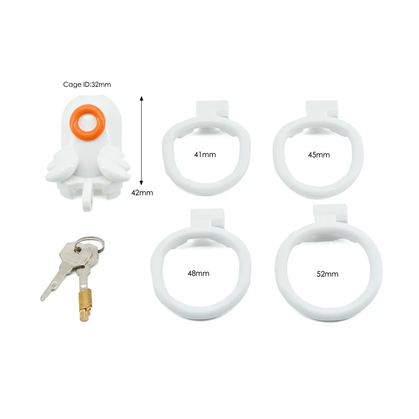 Demon & Angel Lightweight Resin Chastity Cage - A - image 1