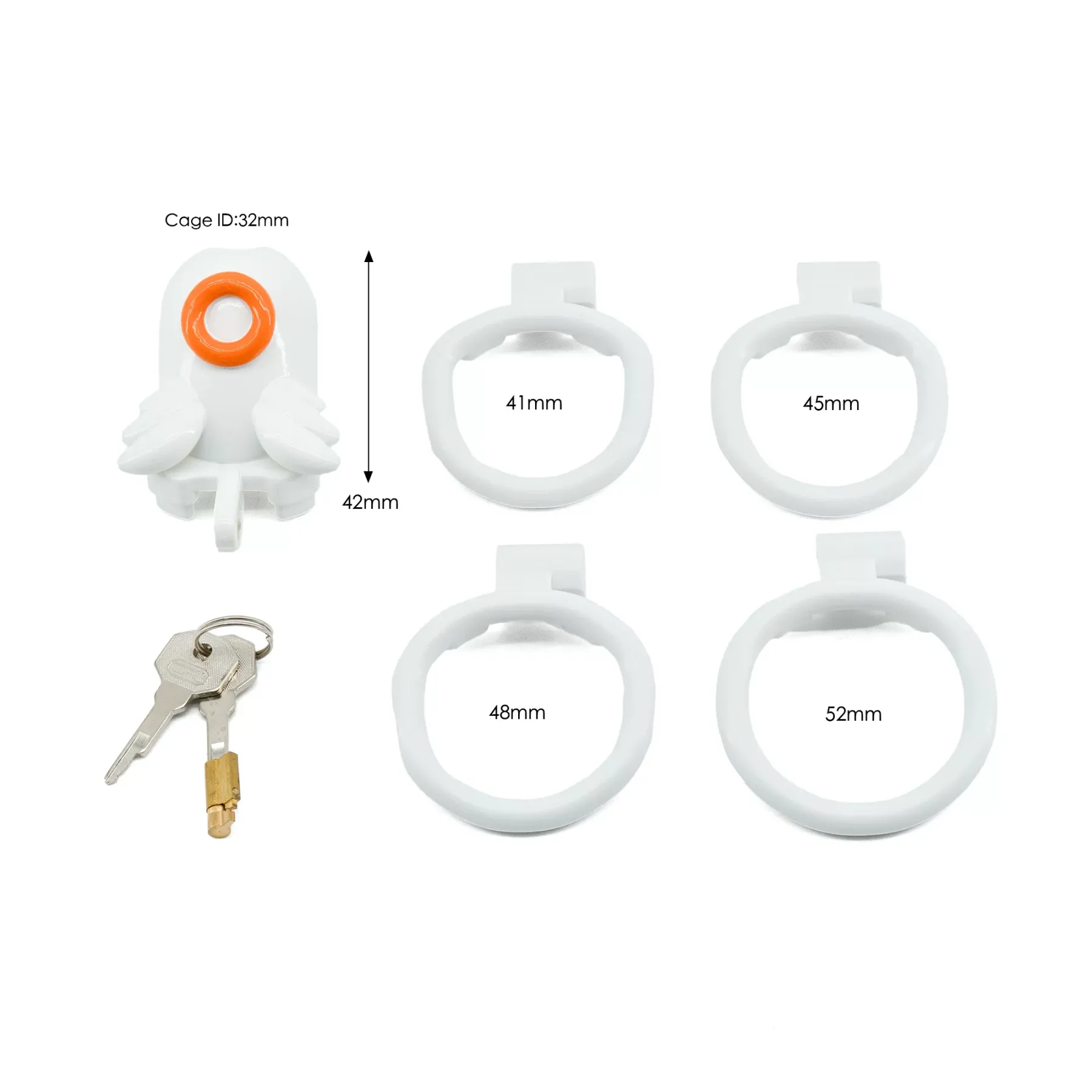 Demon & Angel Lightweight Resin Chastity Cage - A - image 1