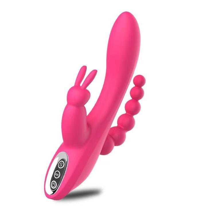 3 in 1 Rabbit Anal Dildo Vibrator 7 G Spot Modes -WeLovePlugs