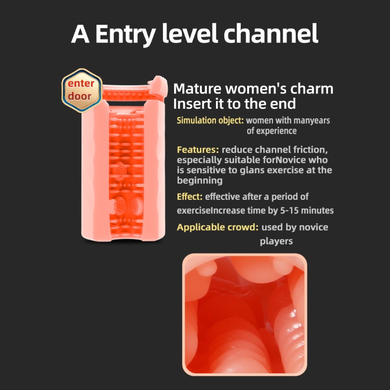 3 Tunnel Masturbator Large Realistic Pocket Pussy 