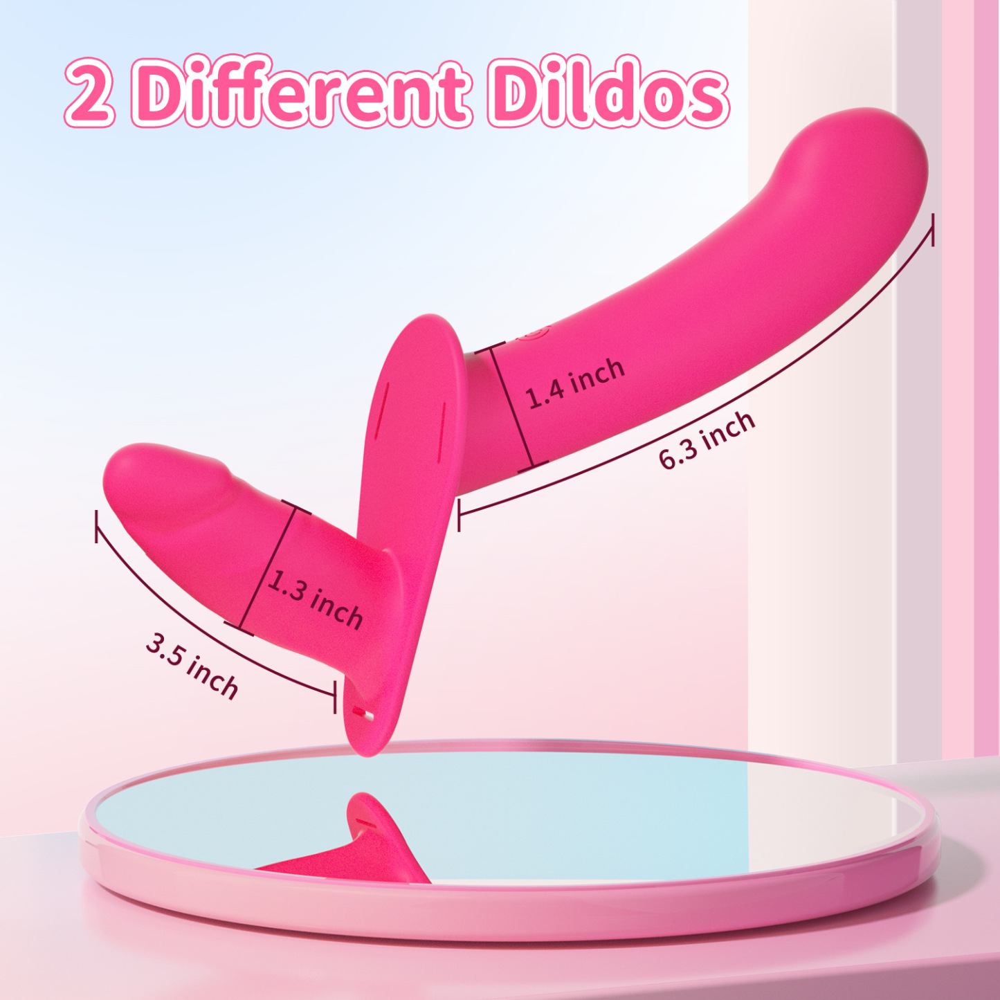 Rechargeable Ultimate Lesbian Strapon Double Dildo