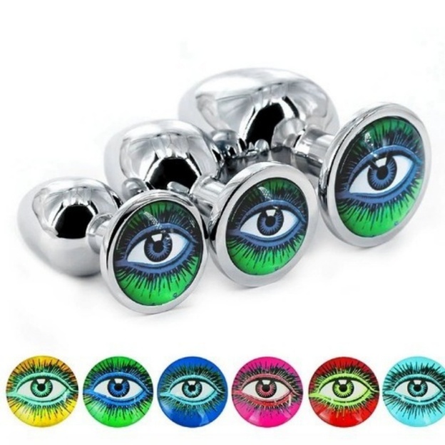 3-Round Jewel Butt Plug - image 5