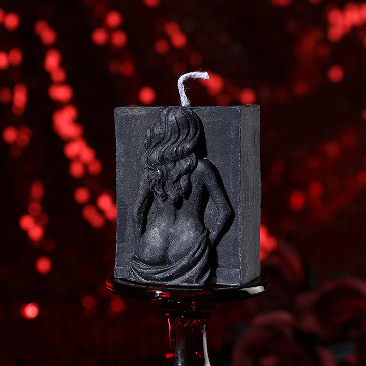 Female Back Low Temperature Candle - Black - image 2