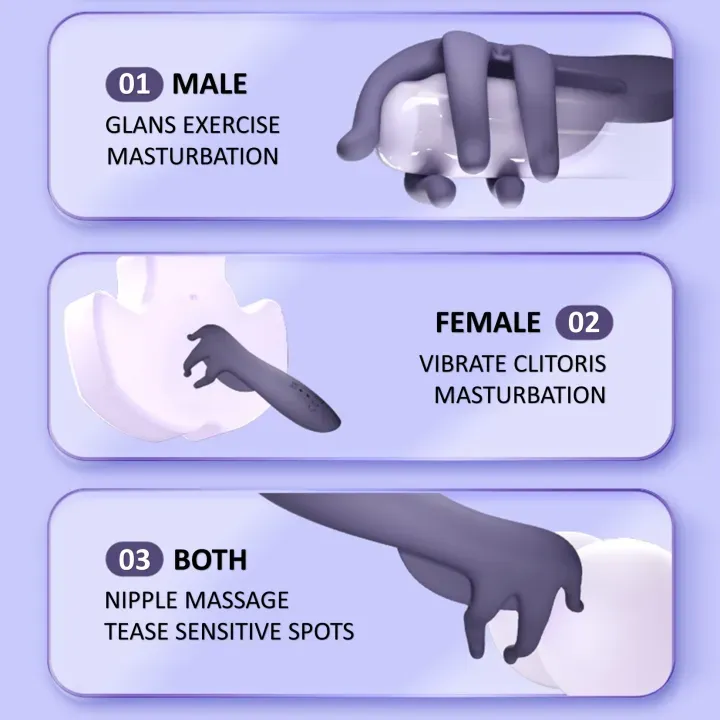 Multi Functional Massage Stick Hand Shape Masturbator Stroker-WeLovePlugs