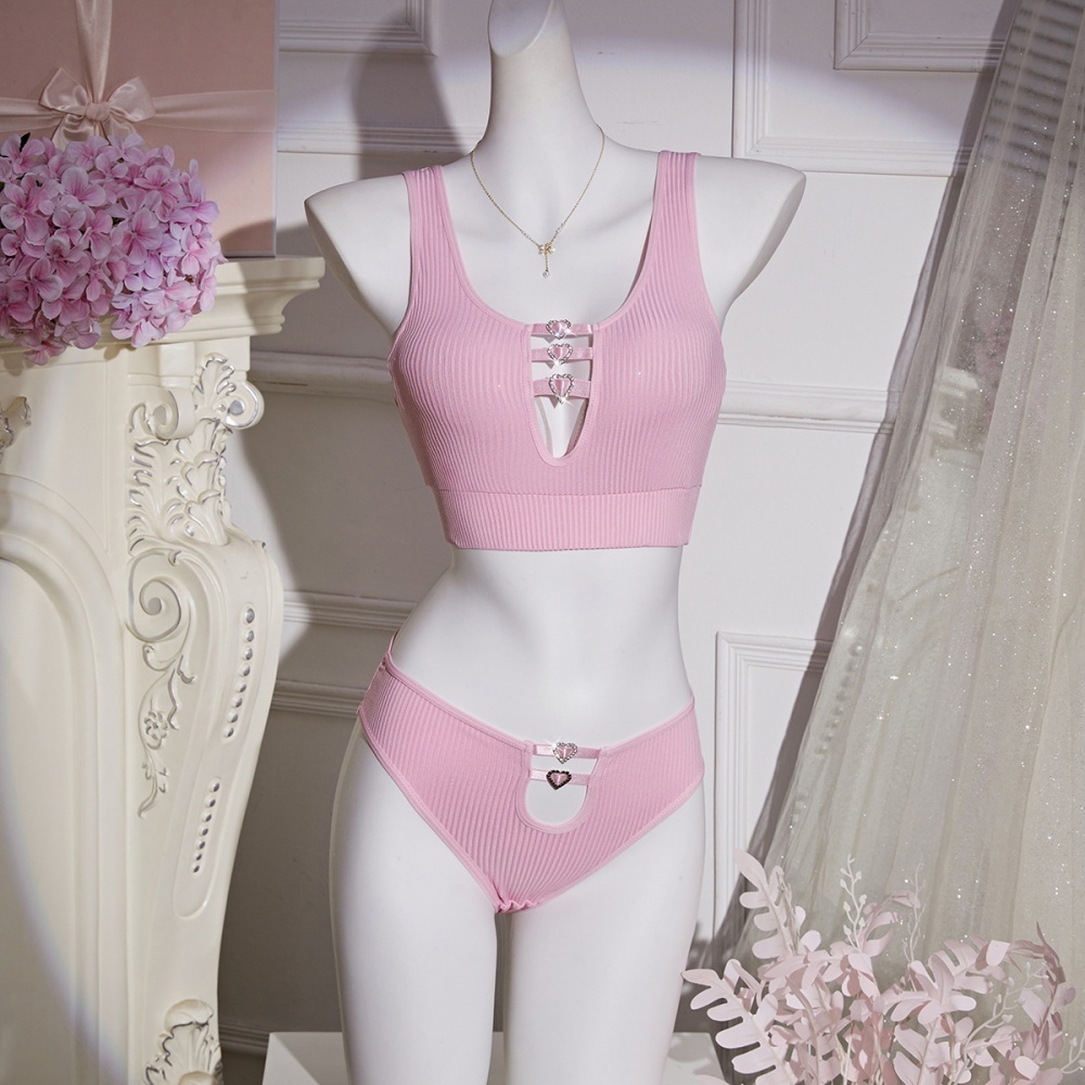 Sheer Lace Lingerie Set for Women – Deep V Teddy with G-String Panties-WeLovePlugs