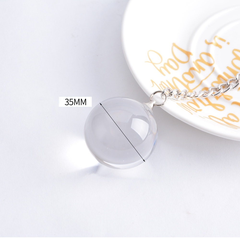 Glass Pearl Transparent Round Stopper Crystal Bead Ball Butt Plug