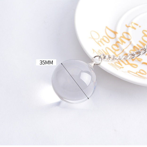 Glass Pearl Transparent Round Stopper Crystal Bead Ball Butt Plug