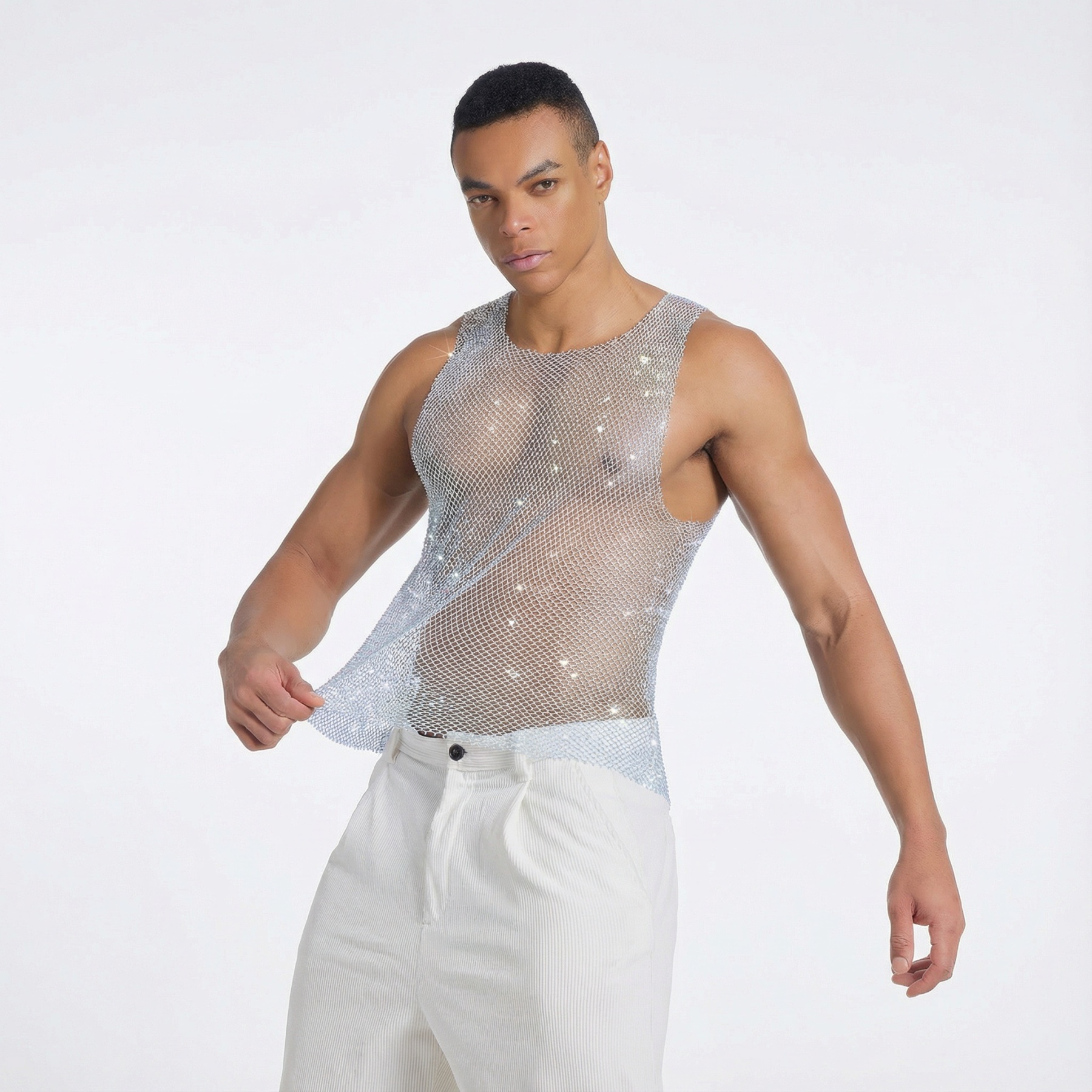 Starluxe Mesh Sparkle Top – Style H - image 6