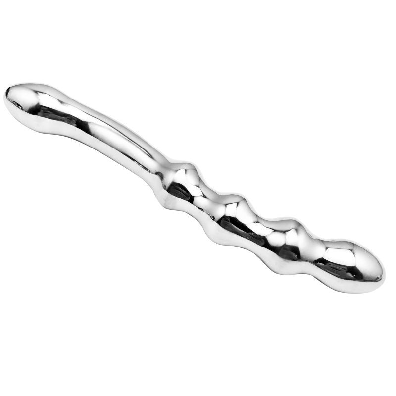 Stainless Steel Double-Ended Dildo – Unisex Anal Plug & Vaginal Pleasure Wand
