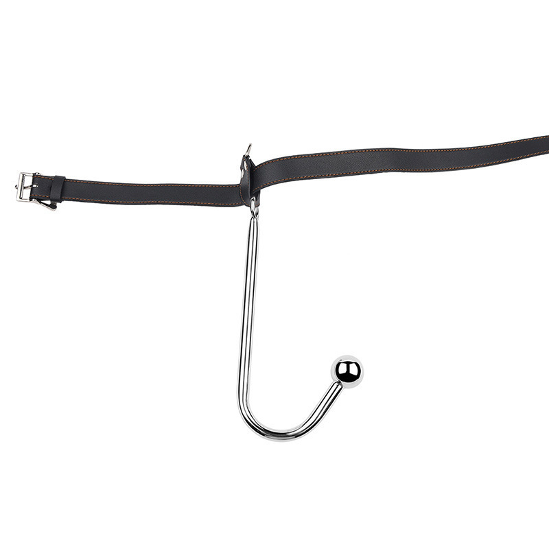 Sex Backhand Back Gag With Anal Hooks SM Leather - image 5