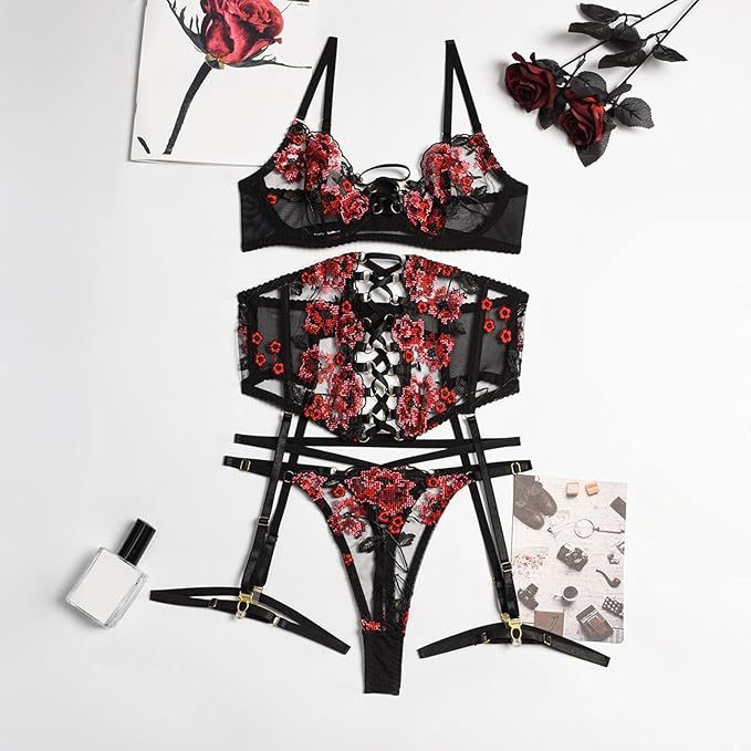 Elegance Enchanted Lace Lingerie Set-WeLovePlugs