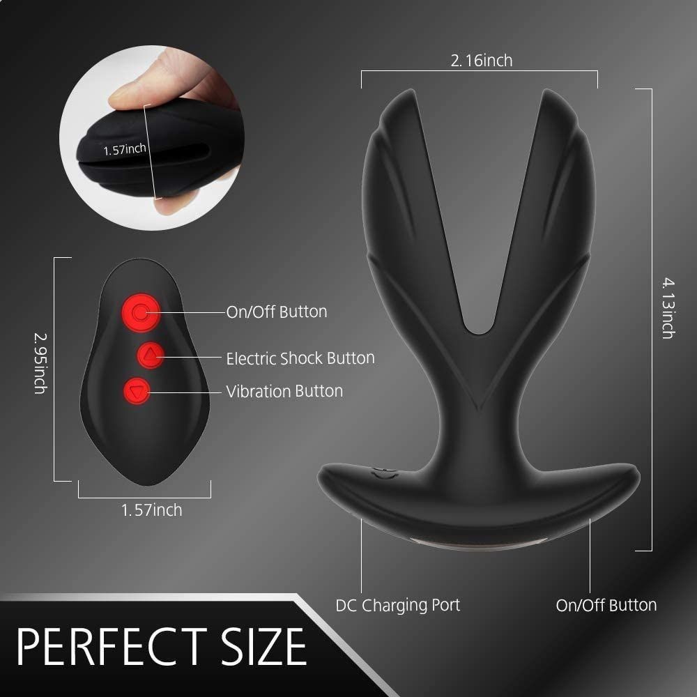 Waterproof Silicone Remote-Control Vibrating Anal Plug - image 4