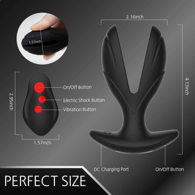 Waterproof Silicone Remote-Control Vibrating Anal Plug - image 4