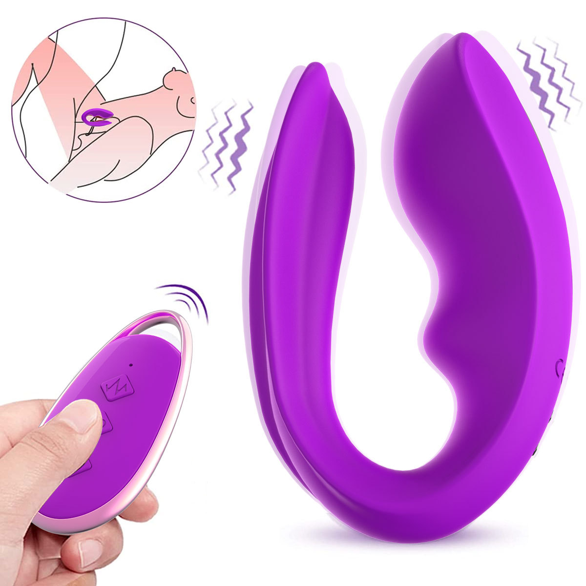 Double Motor Vibrator for Intense Dual Stimulation – Remote-Controlled & Waterproof