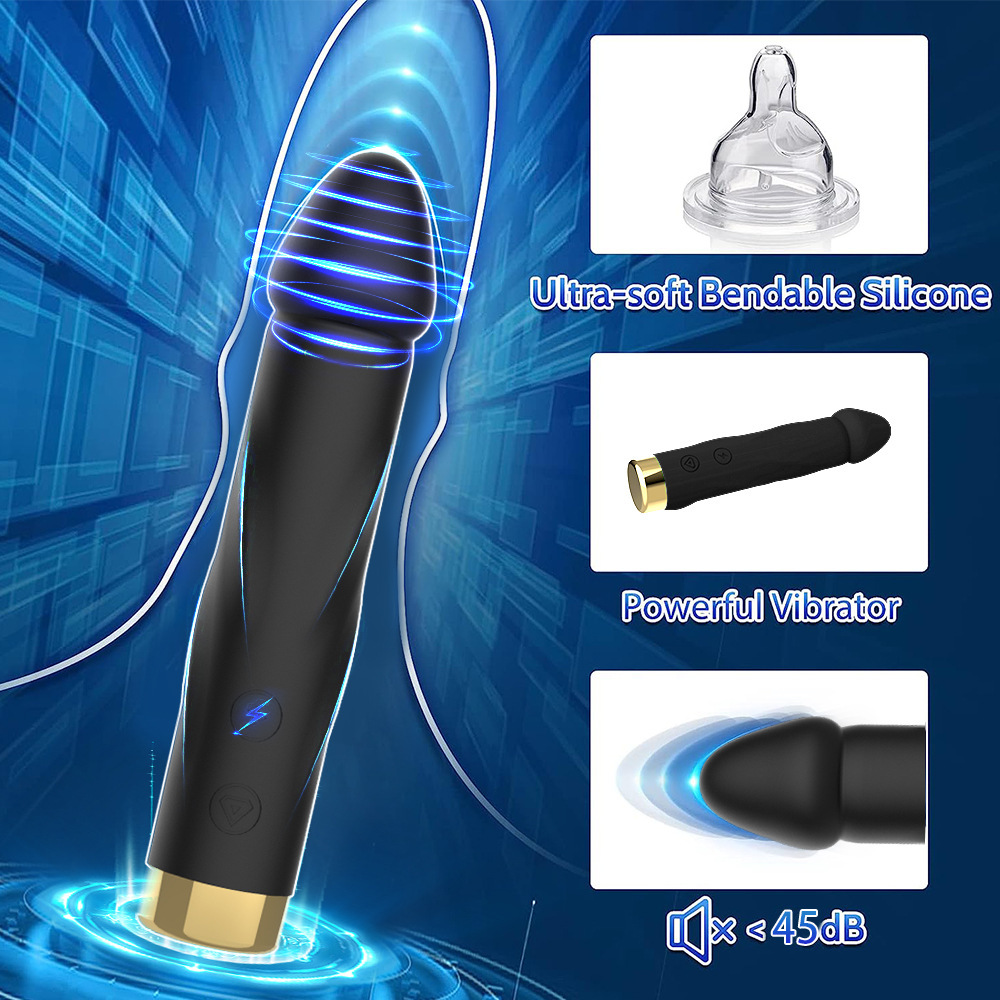 Anal Beads Vibrator – 10-Speed Silicone Massager for Prostate/G-Spot