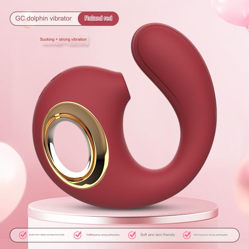 Dolphin Vibrator G-spot, Clitoris, And Labia Sucker -WeLovePlugs