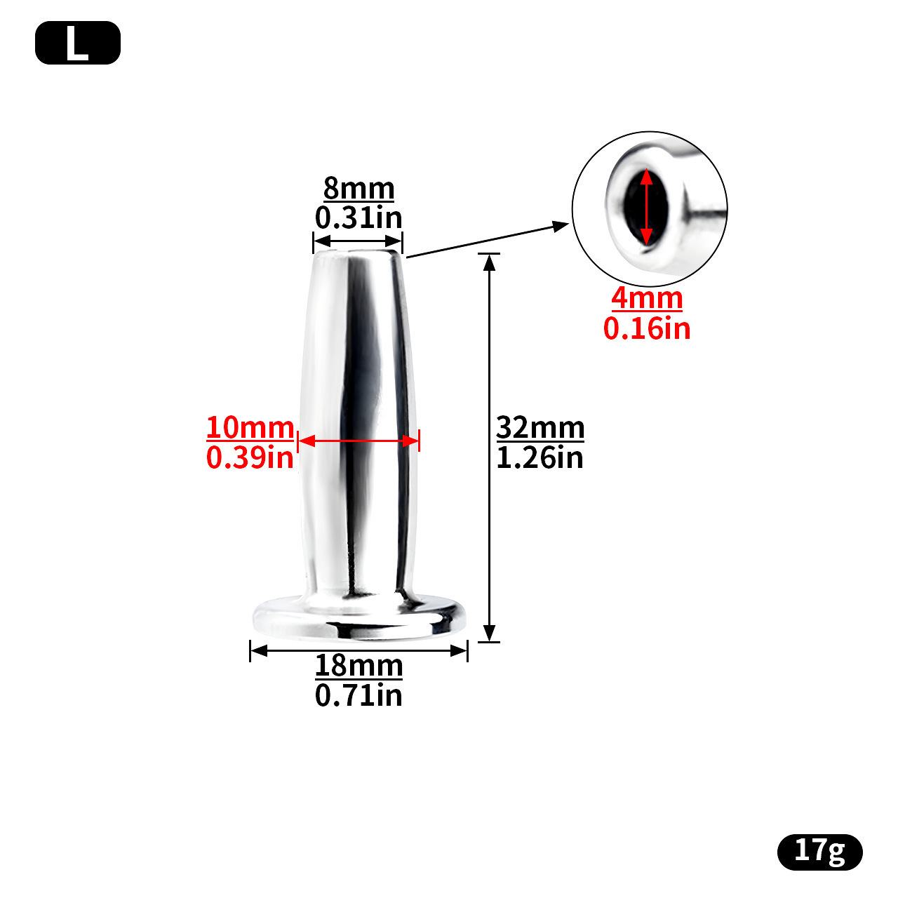 Short Stainless Steel Urethral Sounding Rods -WeLovePlugs