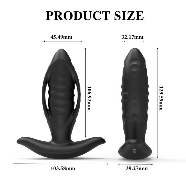 Remote Control Thrusting Anal Vibrator Plug-WeLovePlugs