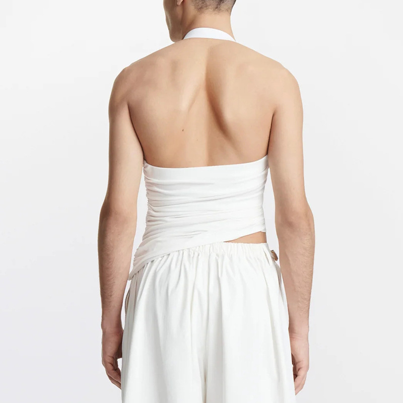 Men's Knit Halter Tank Top - image 3