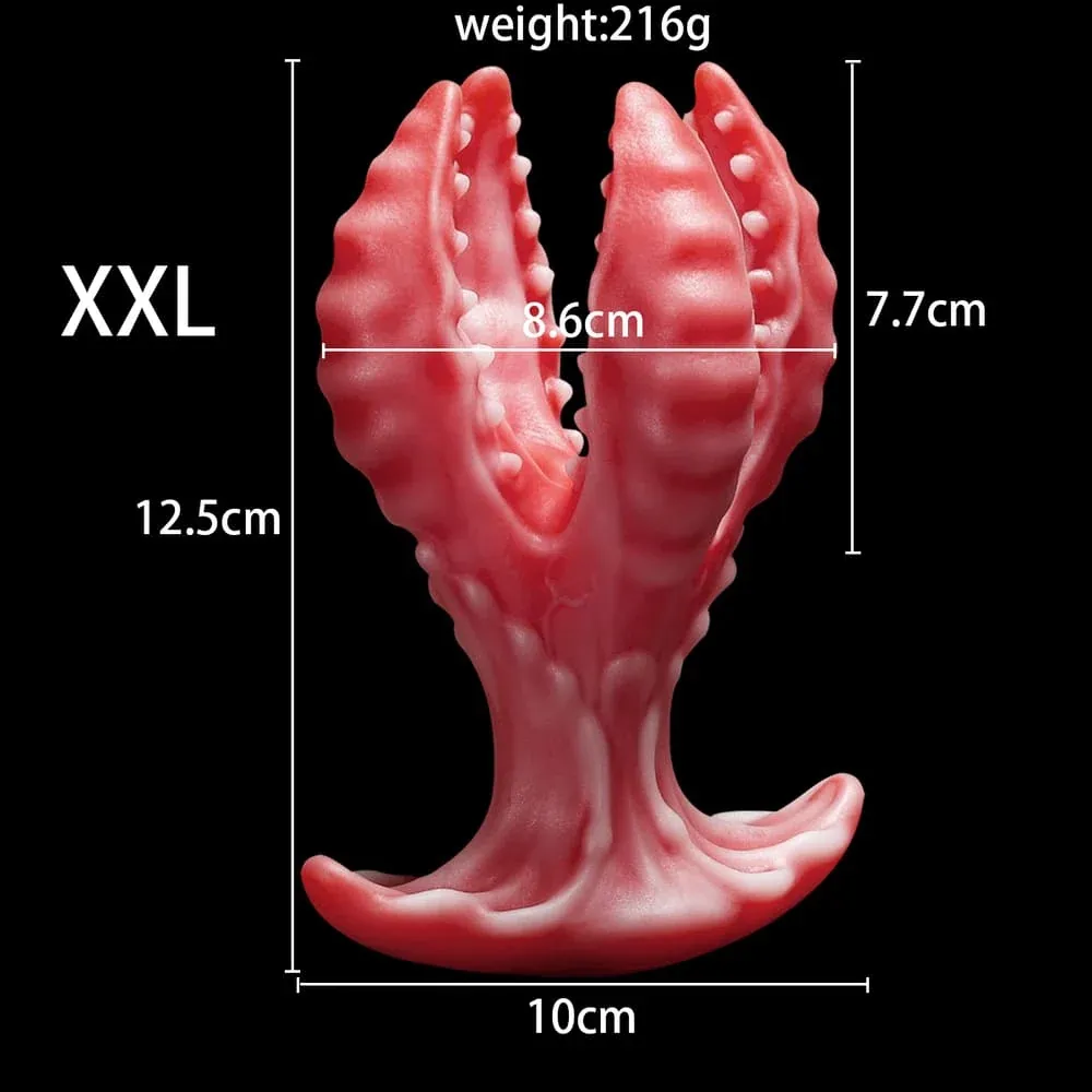 Venus Textured Bloom Silicone Butt Plug - XXL - image 9