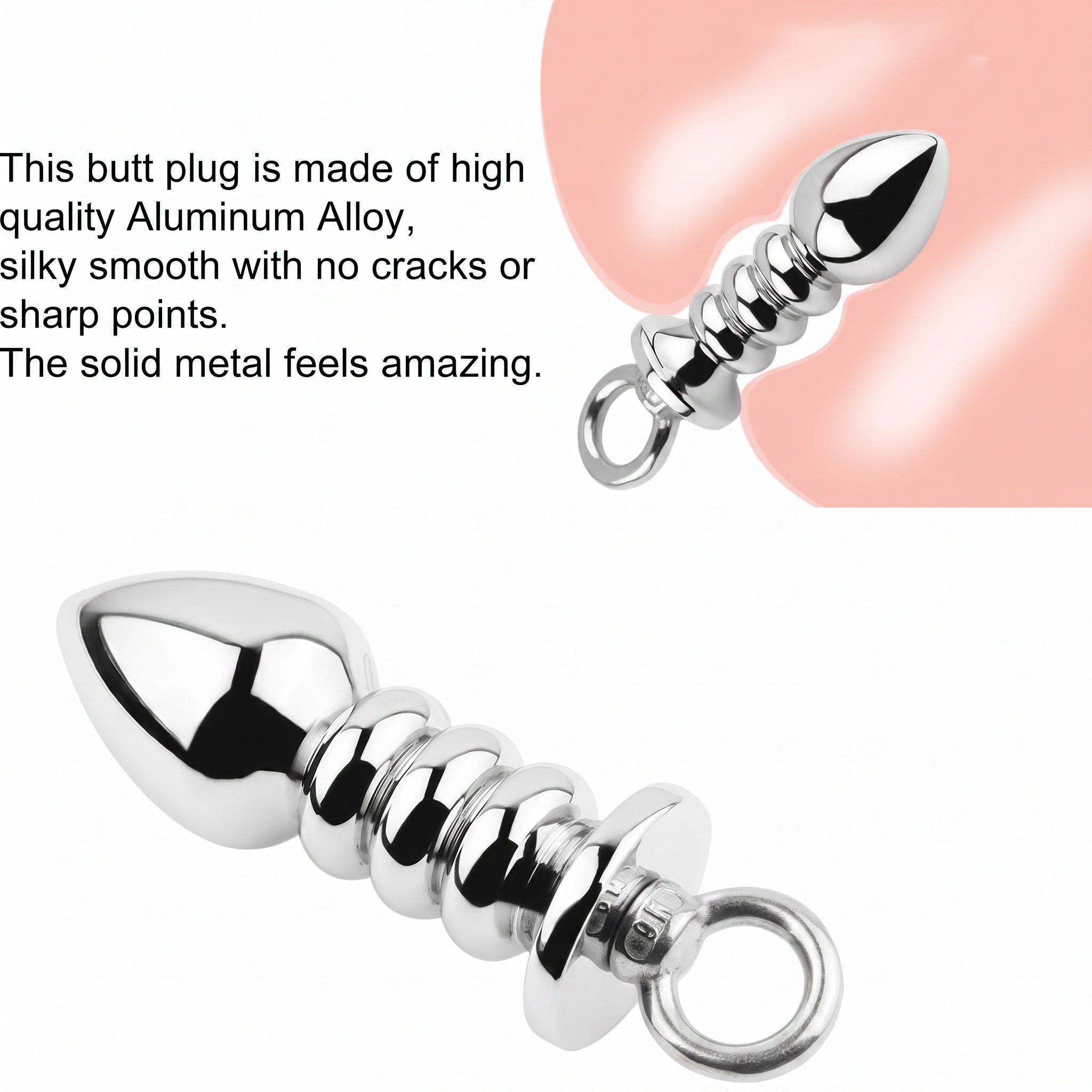 Multi-Segment Aluminum Alloy Butt Plug - image 3