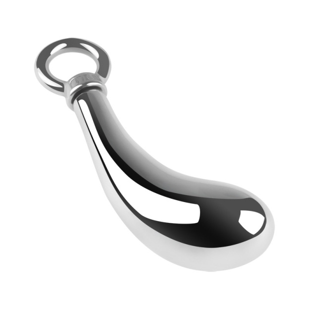 3 Sizes Metal Anal Plug Set With Jeweled & Pull-ring Base-WeLovePlugs