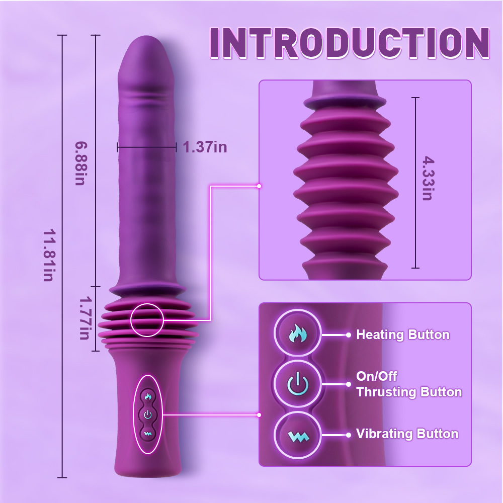 Vellure 4.33" Heated Thrusting Vibrator - image 4