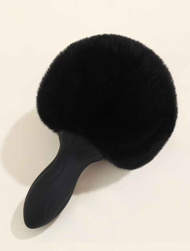 Sexy Bunny Tail Vibrating Silicone Anal Plug -WeLovePlugs