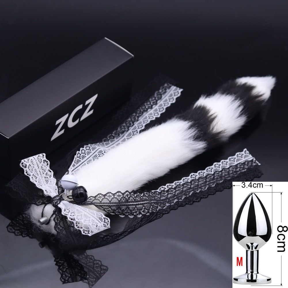 15.7'' Playful Tail Butt Plug With Ribbon Accent-WeLovePlugs