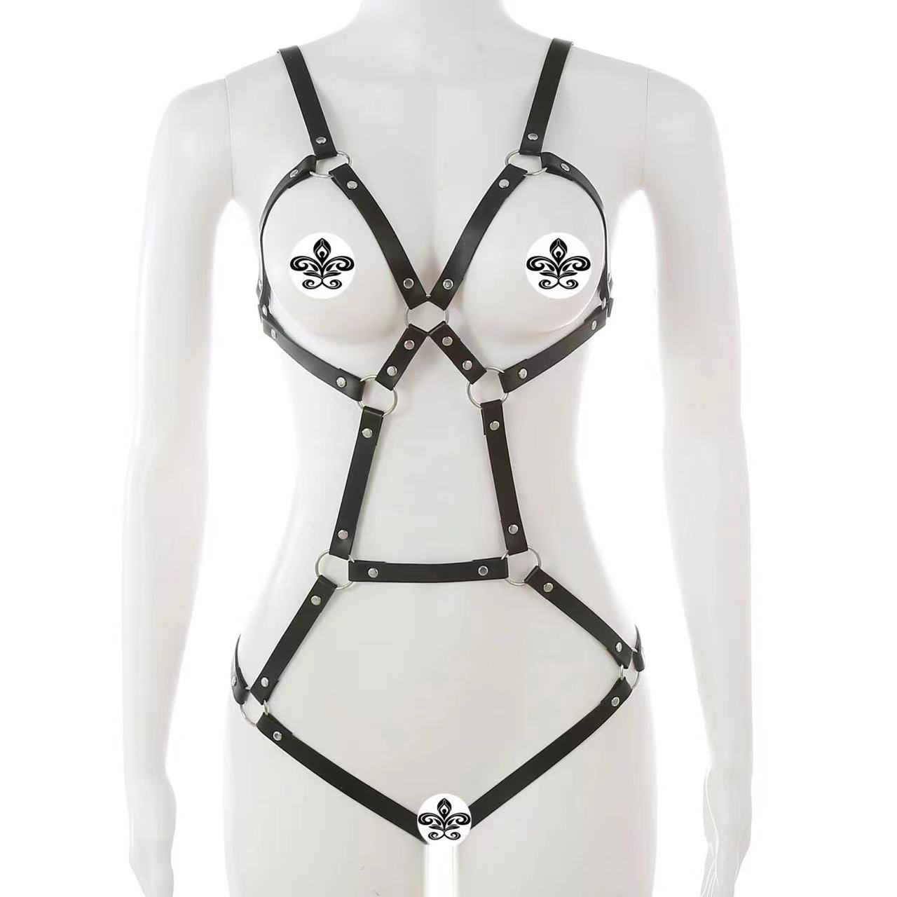 Punk Provocateur Adjustable Bondage Harness Lingerie