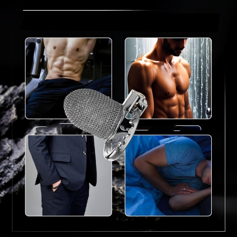 3.54'' Chainmail Mesh Chastity Cage-WeLovePlugs