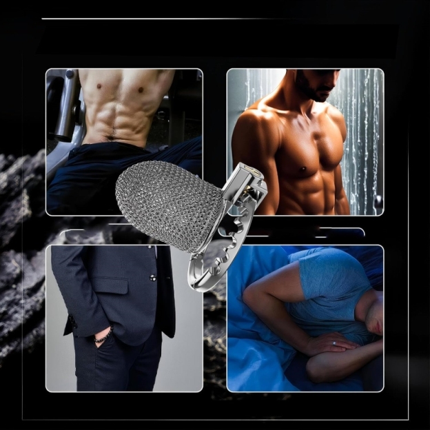 3.54'' Chainmail Mesh Chastity Cage-WeLovePlugs