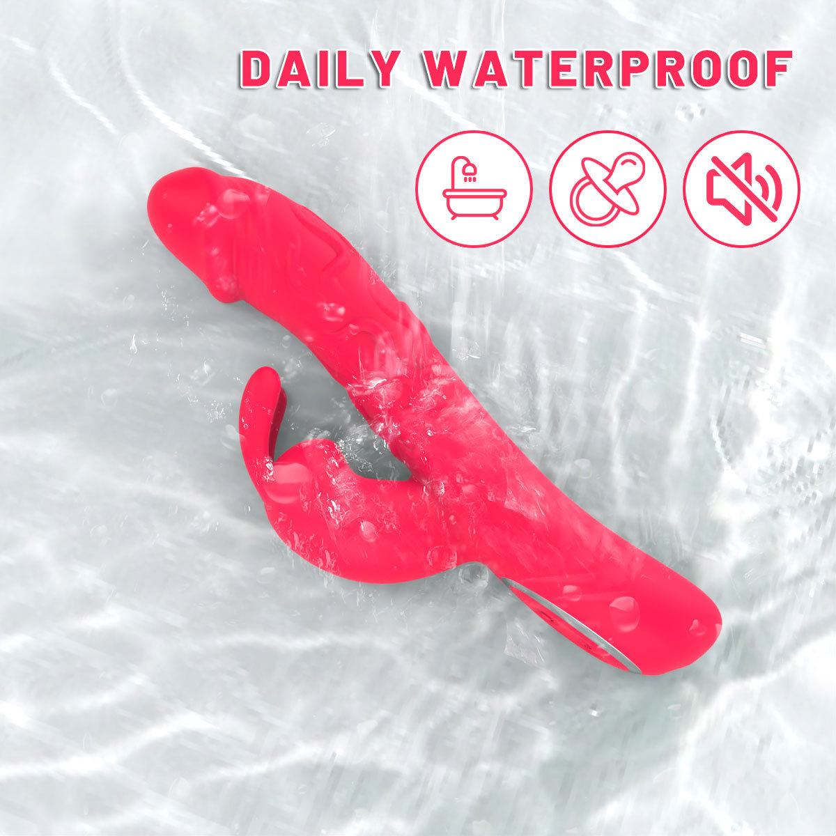 10-Mode Silicone Dual-Stimulation Rabbit Vibrator-WeLovePlugs