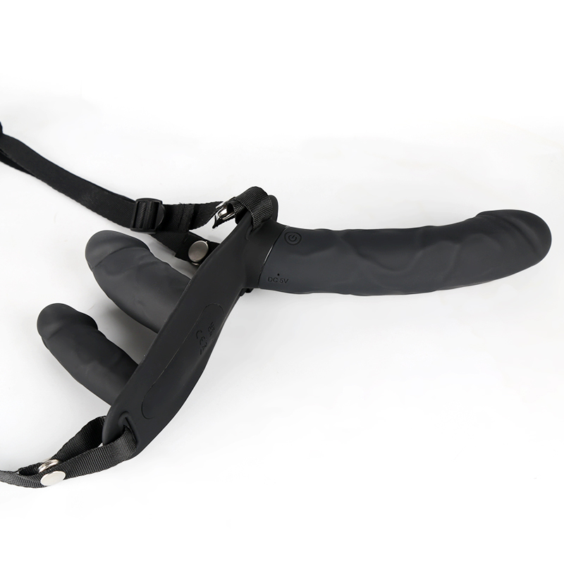 Lesbian Triple-Power Strap-On Vibrating Dildo
