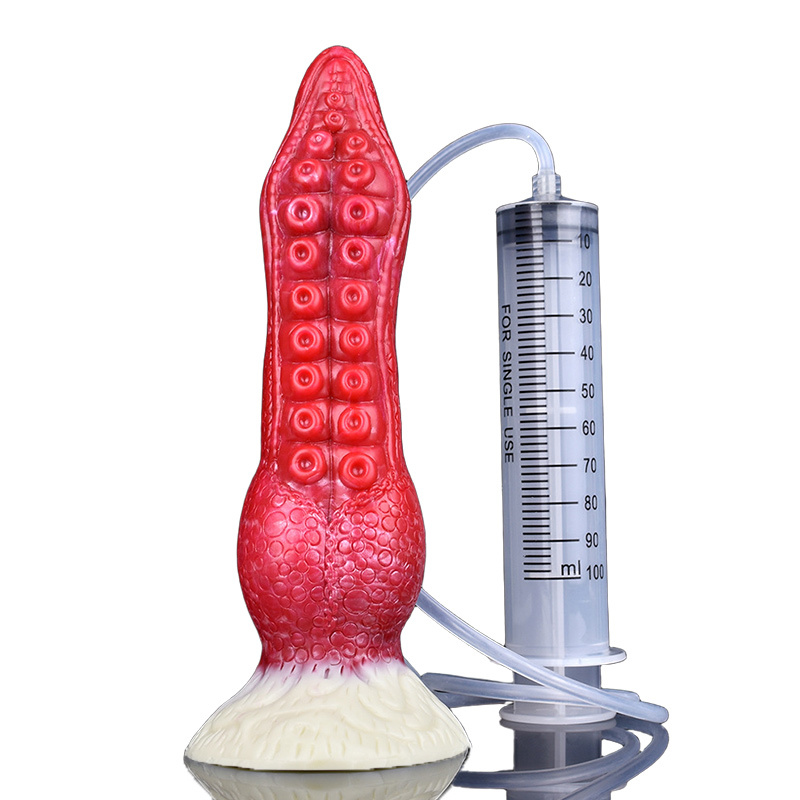Octopus Tentacle Squirting Dildo with Suction Cup