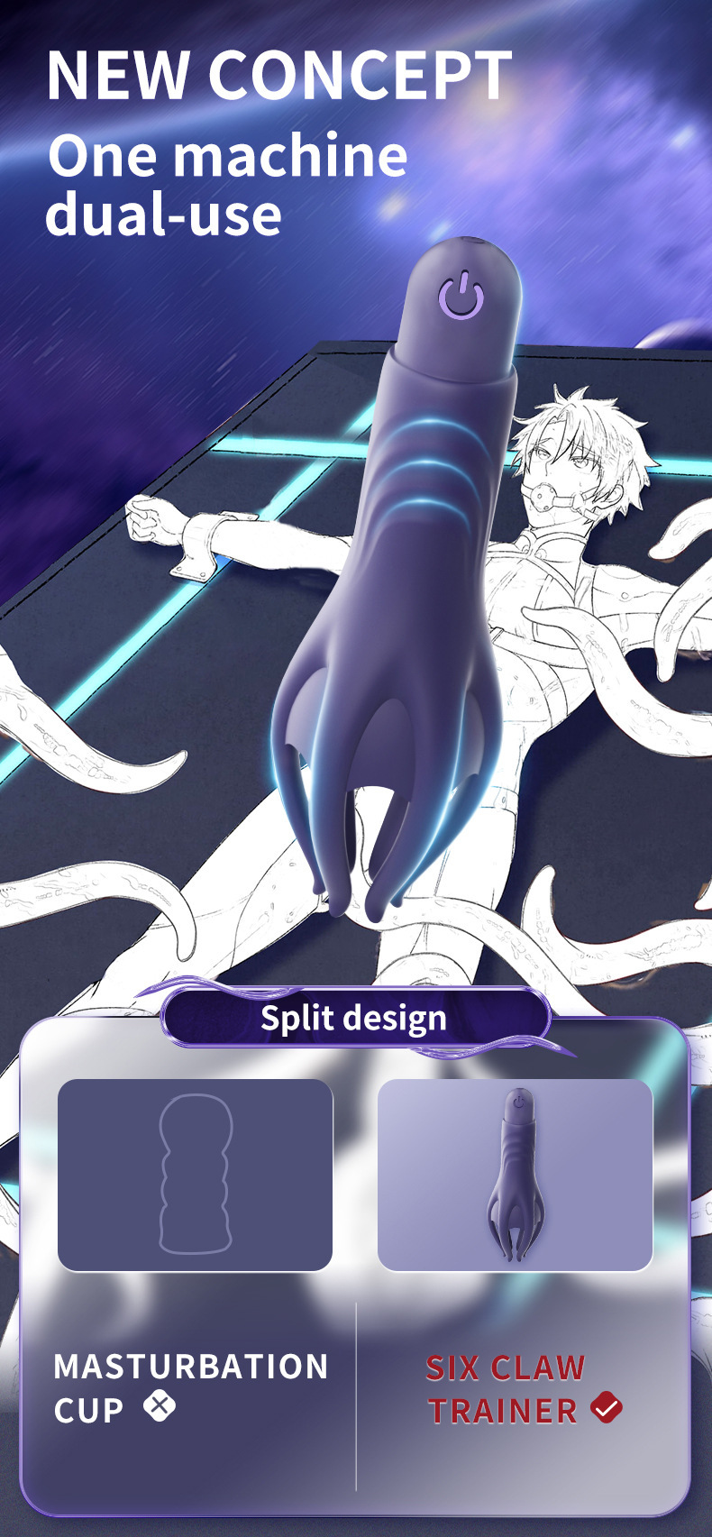 Octopus Male Massage Sperm Extractor-WeLovePlugs