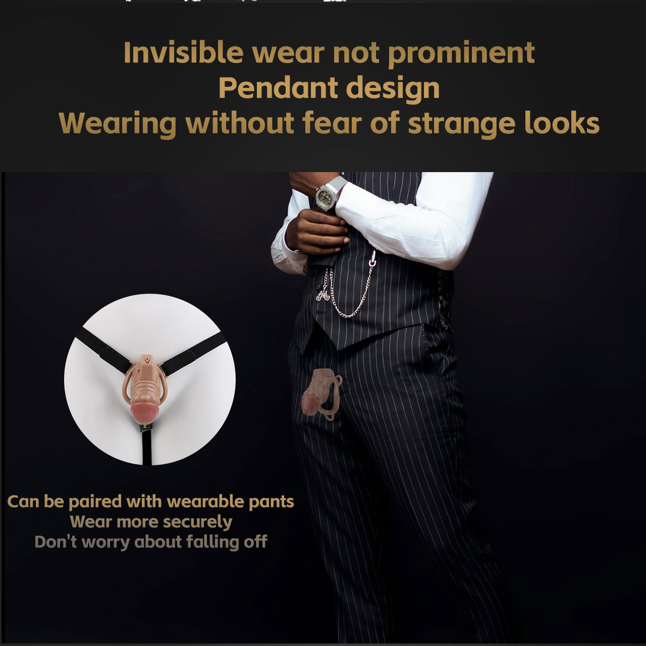 Realistic Phallic Chastity Cage - Breathable Resin Restraint-WeLovePlugs