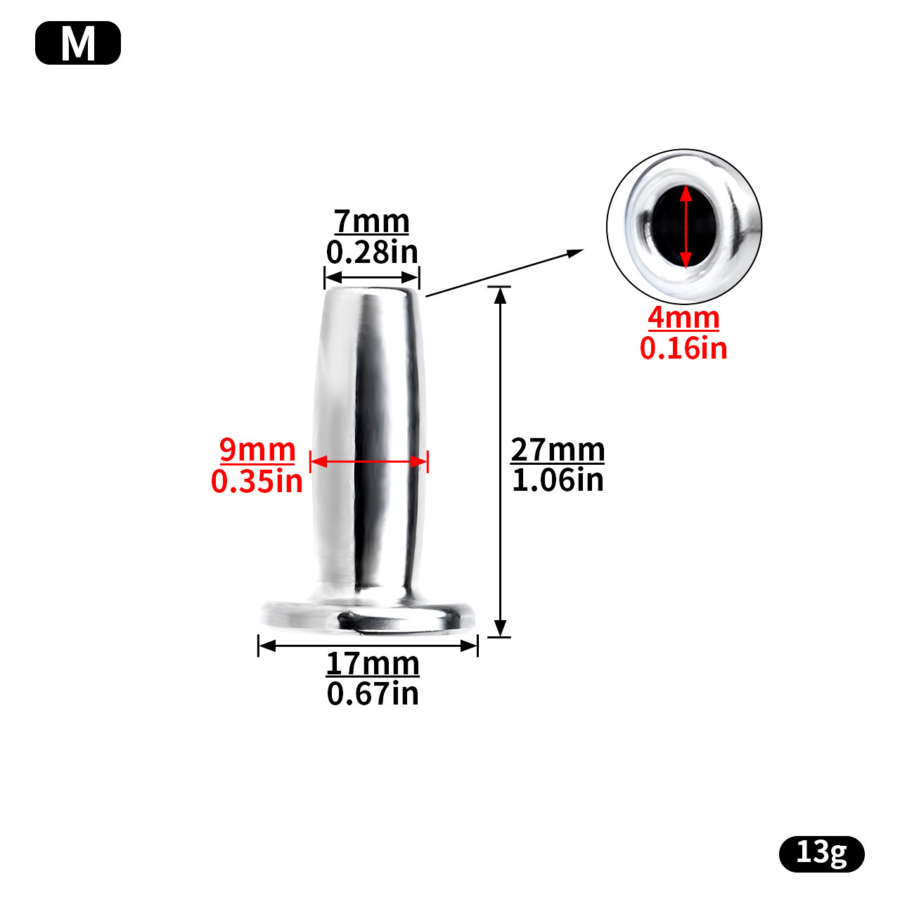 Short Stainless Steel Urethral Sounding Rods -WeLovePlugs