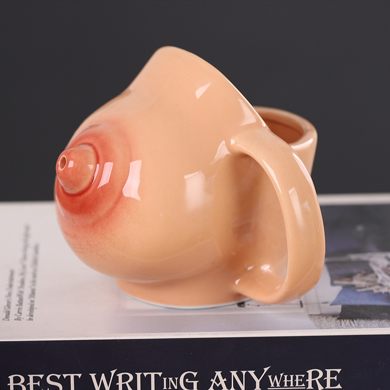 Naughty Vintage Breast Shape Nipple Mug-WeLovePlugs
