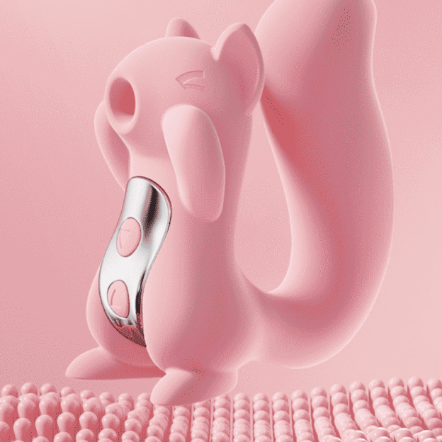Screaming Squirrel Dual Stimulator – Clitoral Suction & G-Spot Vibrator with 10 Vibration Modes -WeLovePlugs